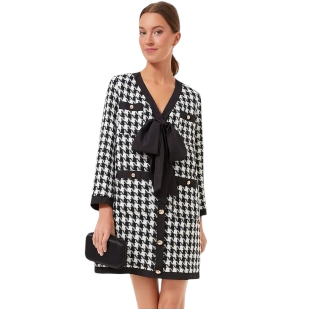NWT Tuckernuck Pomander Place Coco Tweed Bow Dress L XL XXL - Picture 6 of 14